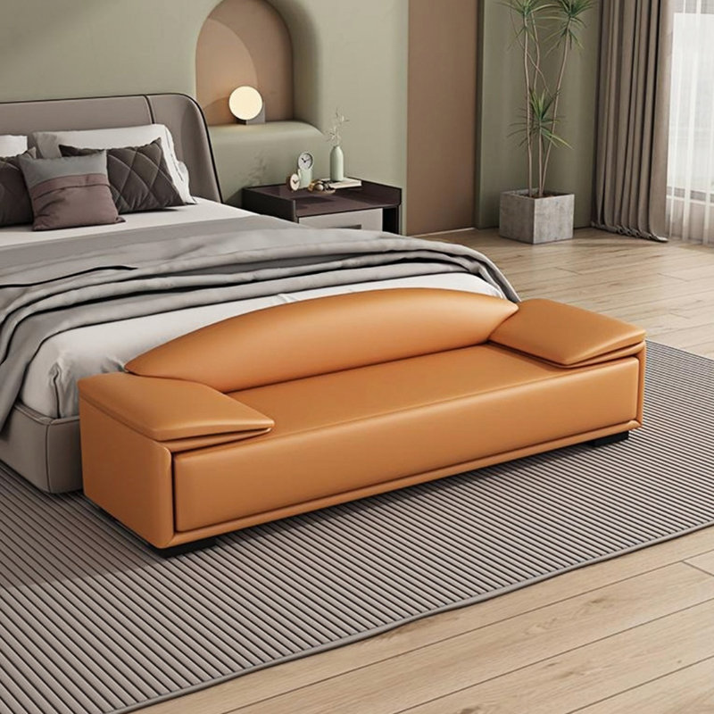 Banc de rangement Sacci, Orange