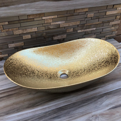 Lavabo vasque doré Oro Grande