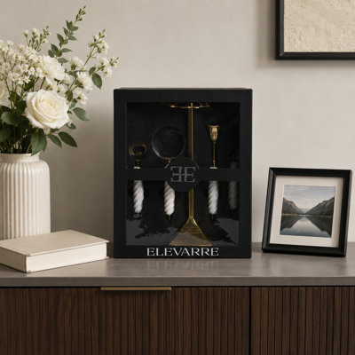 Élégante sculpture accessoire de bureau pour la décoration intérieure - Objets décoratifs modernes et organisateur de bureau avec poignée en marbre - Style avec statues et figurines - 13 po