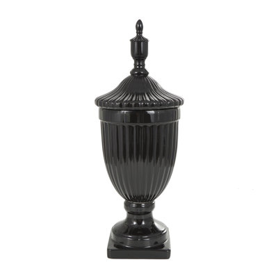 Ceramic Black Decorative Jars