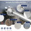125cm Straight Tension Shower Curtain Pole & Hook Set-1783009492