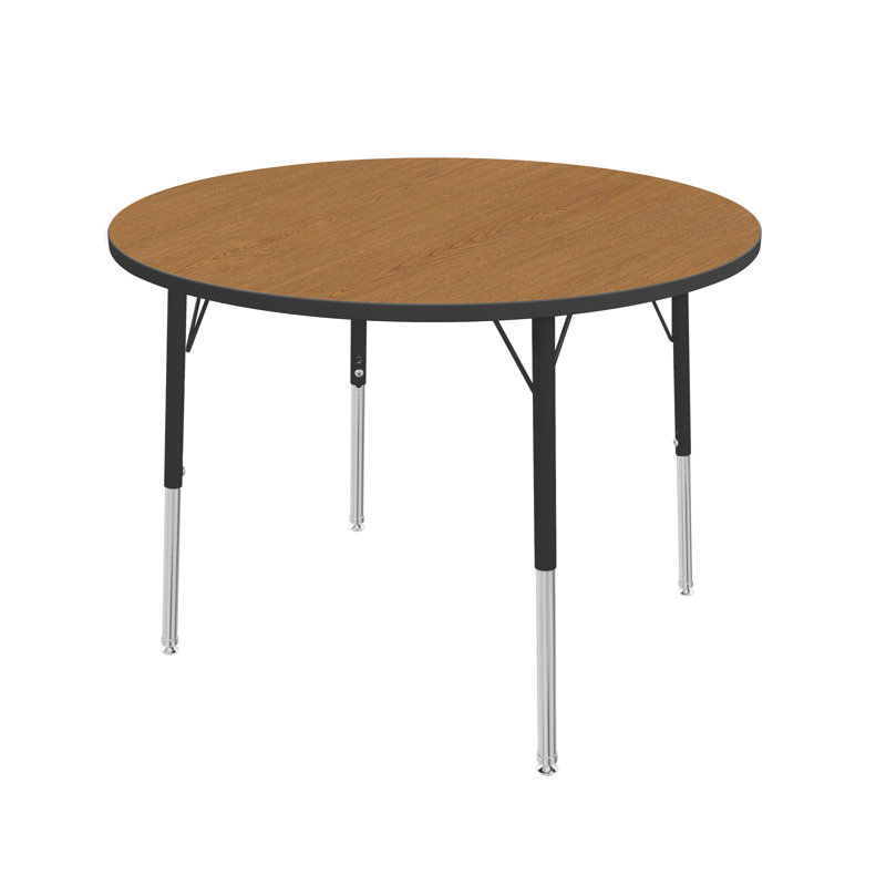 Table d'activité à hauteur réglable MG, H 24 po x L 36 po x l 36 po, Chêne solaire