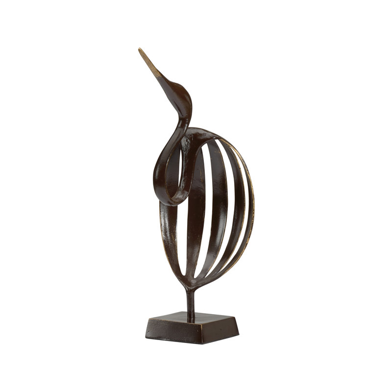 Stylized Crane Figurine