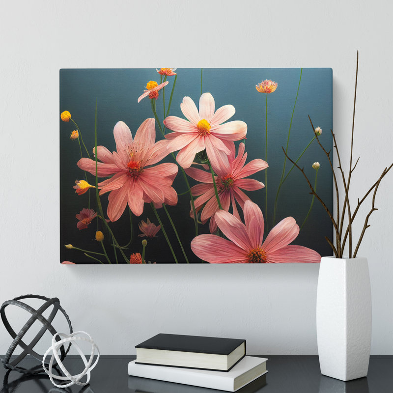Hopeful Wildflowers Floral - Wrapped Canvas, 50cm H x 76cm W x 3cm D