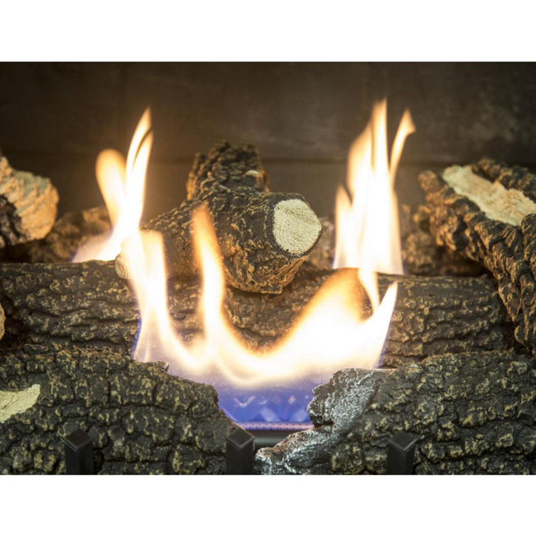 Pleasant Hearth 13'' W Ventless Fireplace Logs u0026 Reviews | Wayfair