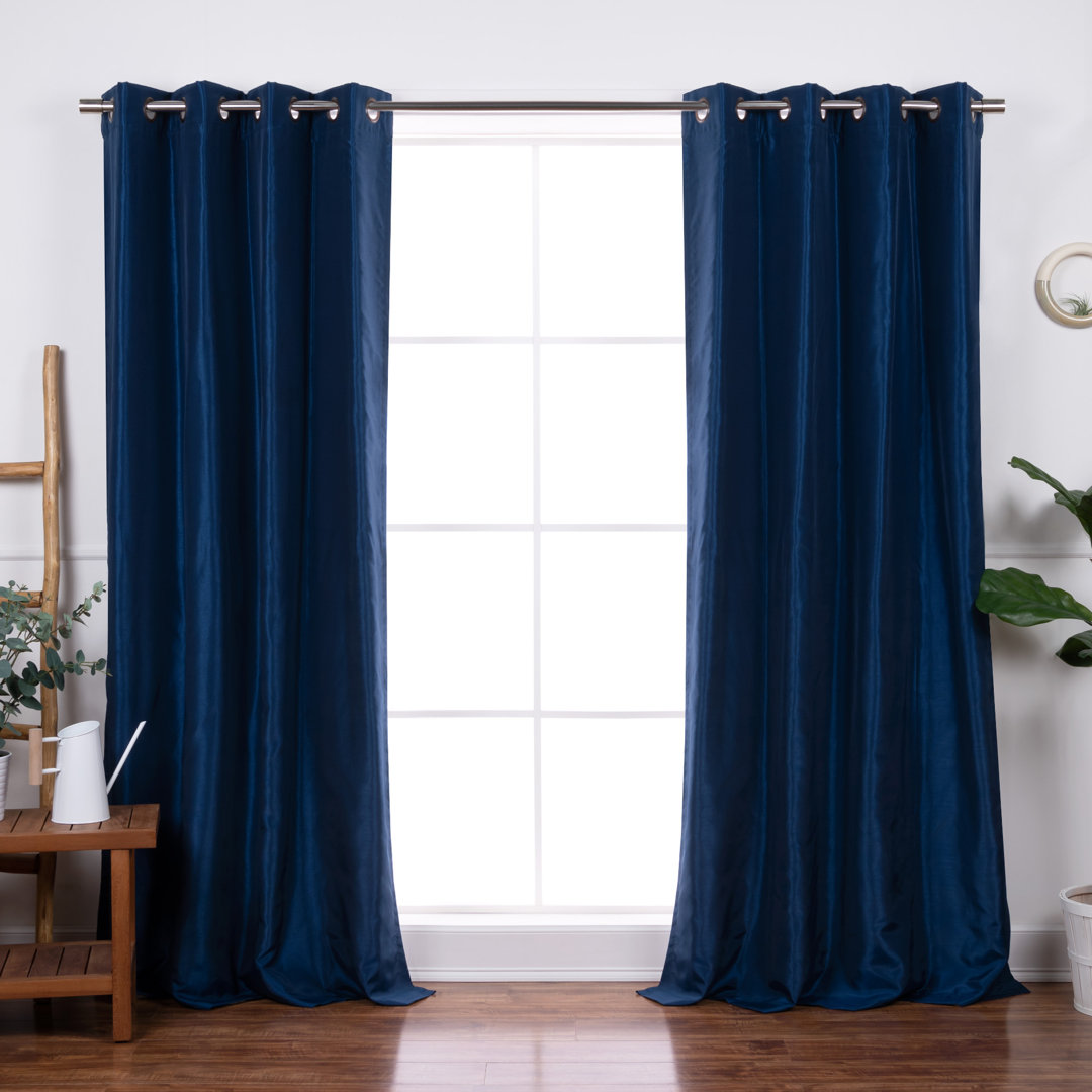 Julianni Polyester Blackout Curtain Pair (Set of 2) Latitude Run® Curtain 