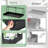 Washer Dryer Countertop With Adjustable Shelves, Universal Laundry Topper For Folding And Storage, Durable Mdf And Metal Frame For Laundry Room Organization
