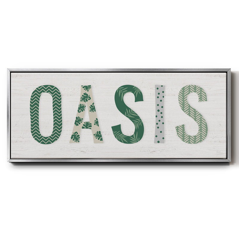 Oasis Cabana - toile encadrée, H 24 po x l 60 po