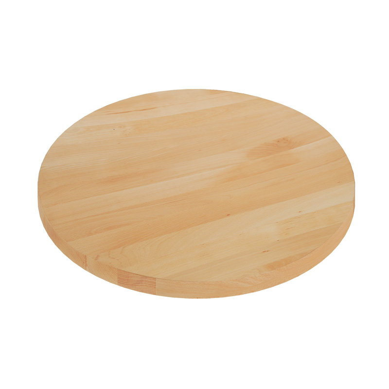 Plateau de table commercial en bois massif avec barres de soutien pour l'intérieur, Bois naturel