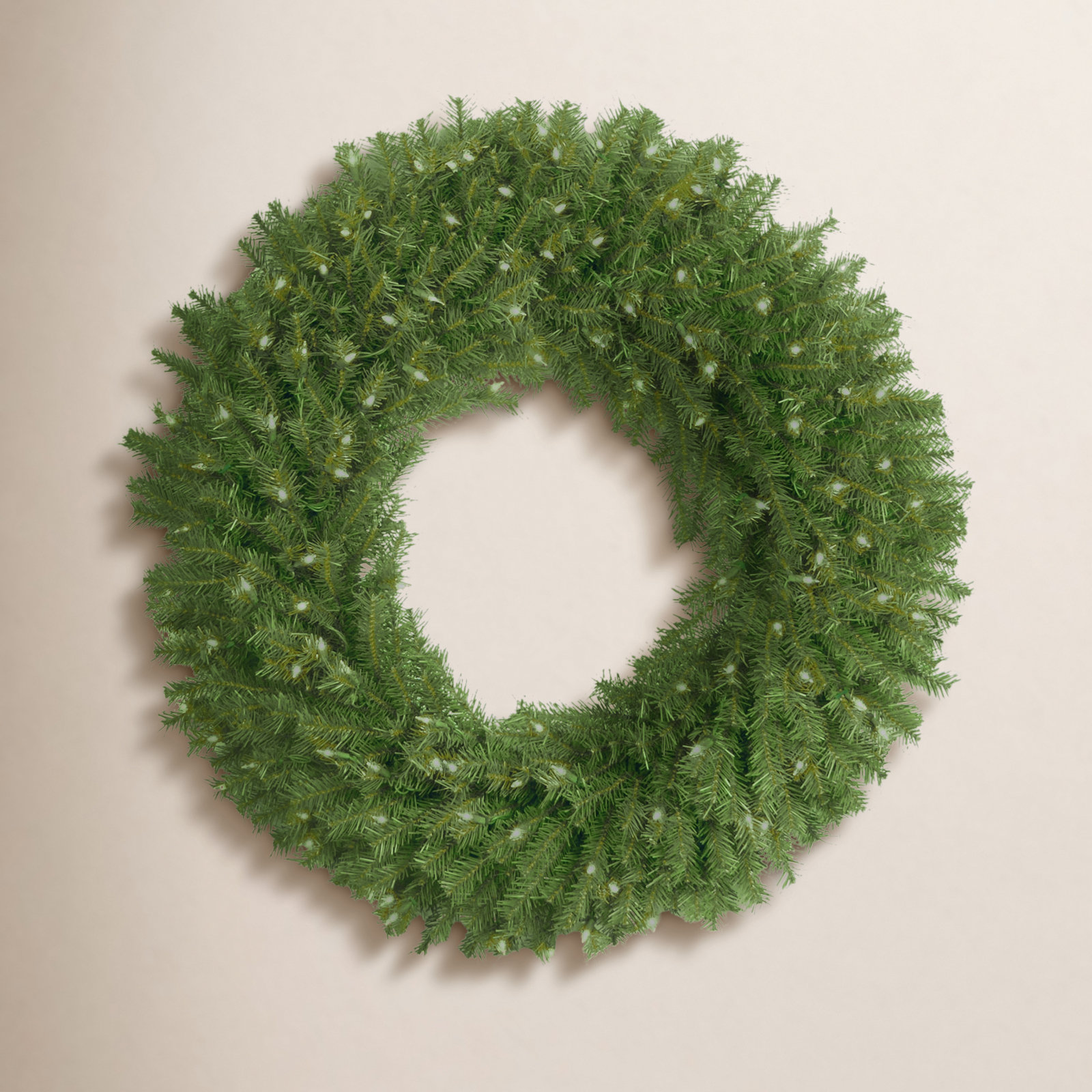  36 in. Norwood Fir Wreath with Clear Lights, Clear Lights