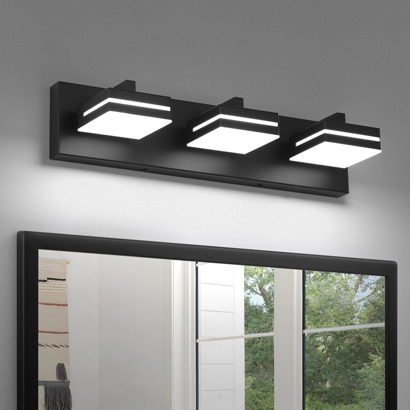 19.7 in. 3 Light Dimmable LED Vanity Light 5500K Bathroom Lighting Fixture over Mirror, 4.33'' H x 19.7'' W x5.9'' D