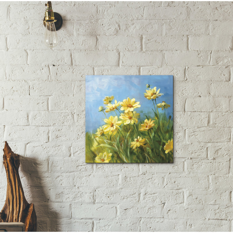 «Summer Field I» par Danhui Nai, art mural sur toile, H 18 po x l 18 po x P 0,75 po