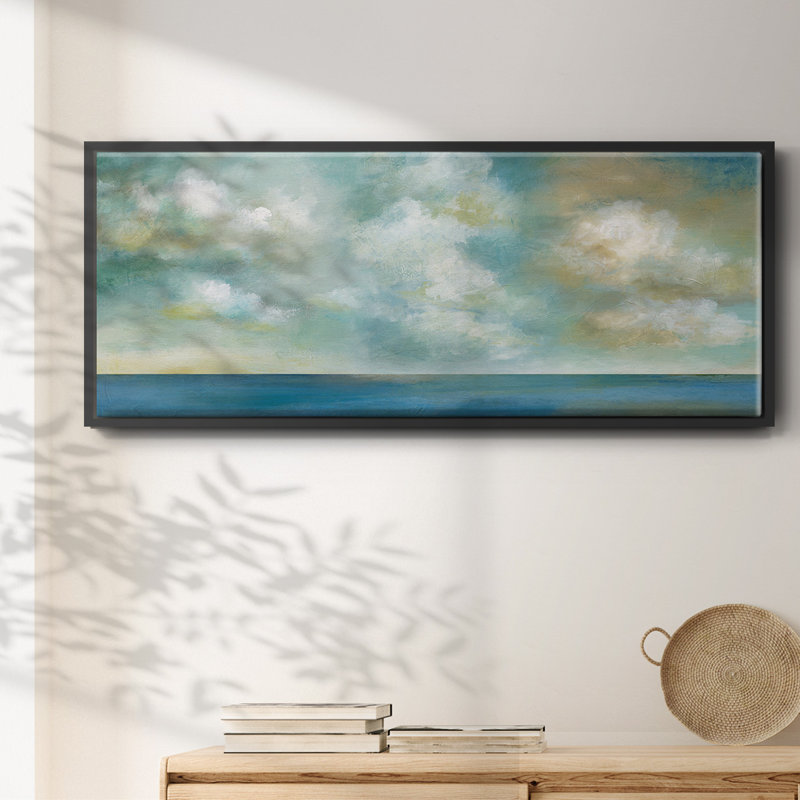 Cloudscape Vista II- Framed Canvas, 24" H x 60" W