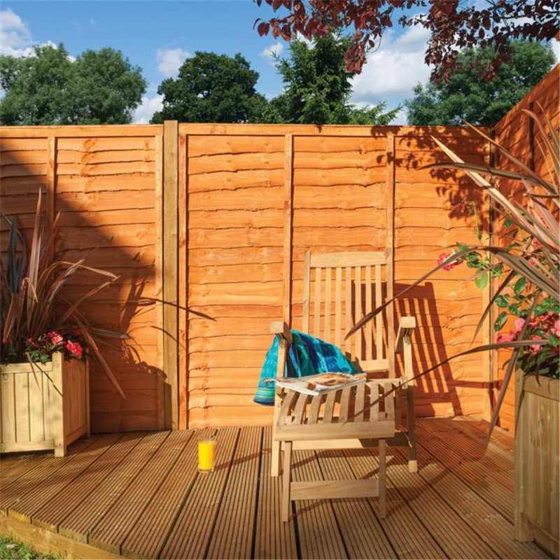 Brekyn Solid Wood Fence Panels Included, 152.5cm H x 183cm W x 5cm D