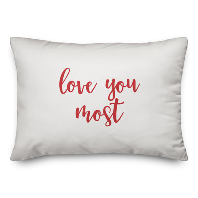  Coussin Love You Most