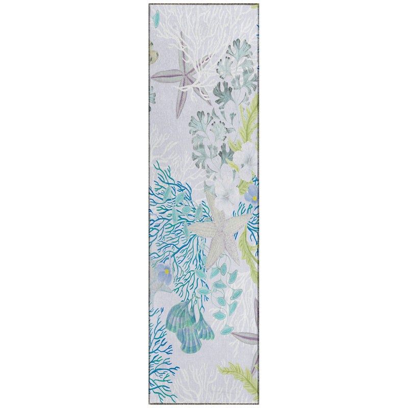 Pagar Washable Indoor / Outdoor Rug, Runner 2'3" x 7'6"