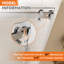 Porte de douche coulissante l 72 po x H 76 po, verre trempé 3/8 po (10 mm), rail en acier inoxydable, glissement en douceur, portée réglable de 4 po, installation à gauche / droite-119734978
