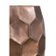 Table d'appoint au fini doré Alaizah, 18 po x 21 po, style martelé à la main, utilisation polyvalente dans une base en aluminium lustré, hexagonale, convient à divers styles de décoration