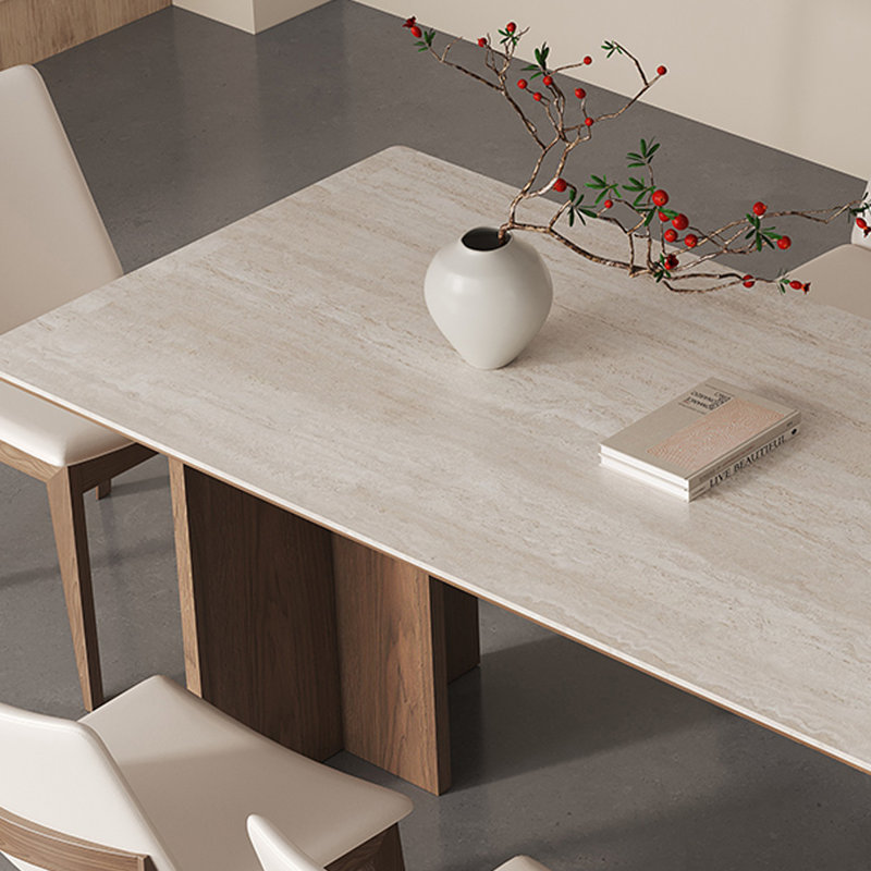 Table de salle à manger moderne et simple, H 29,53 po x L 55,12 po x l 31,5 po
