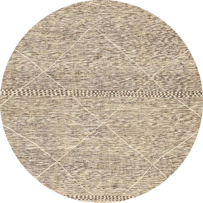 Abstract Indoor Rug, Round 4'