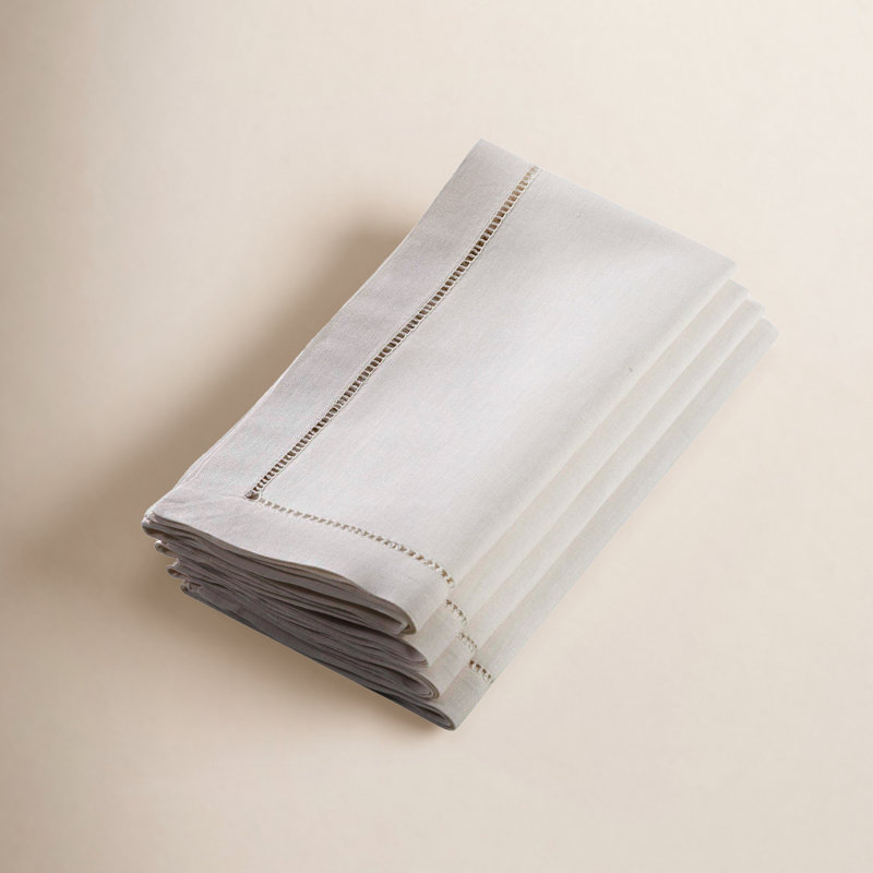 Gelder Square Napkin, 20" W x 20" L, Ecru