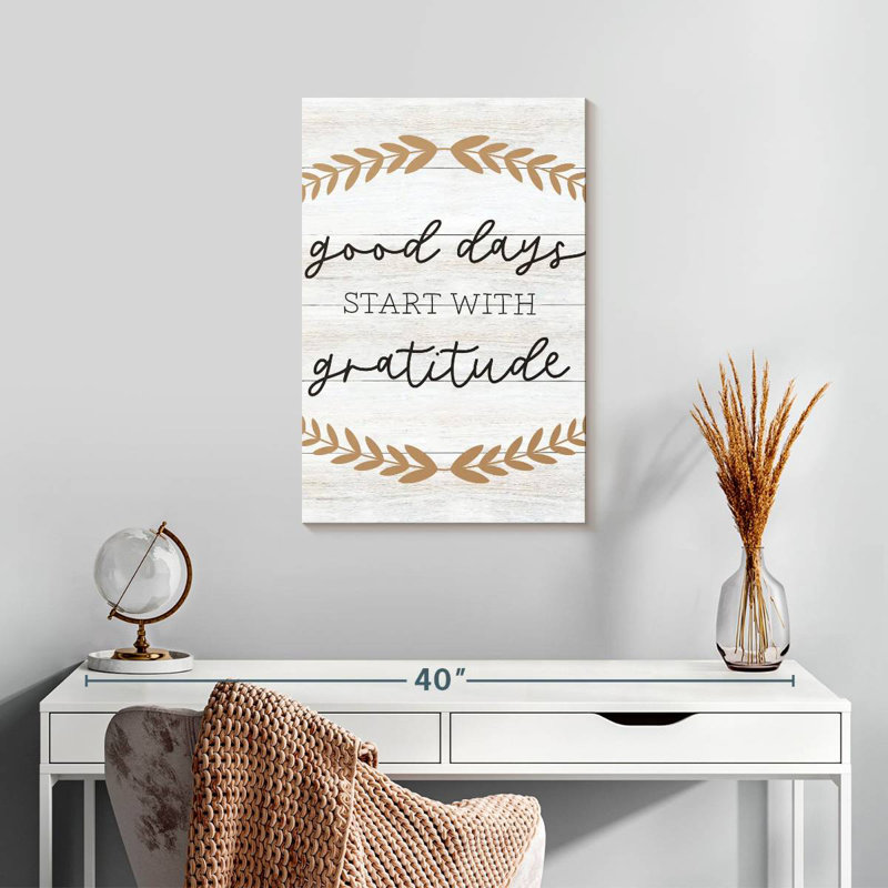 Tergel Good Days Gratitude, H 24 po x l 16 po