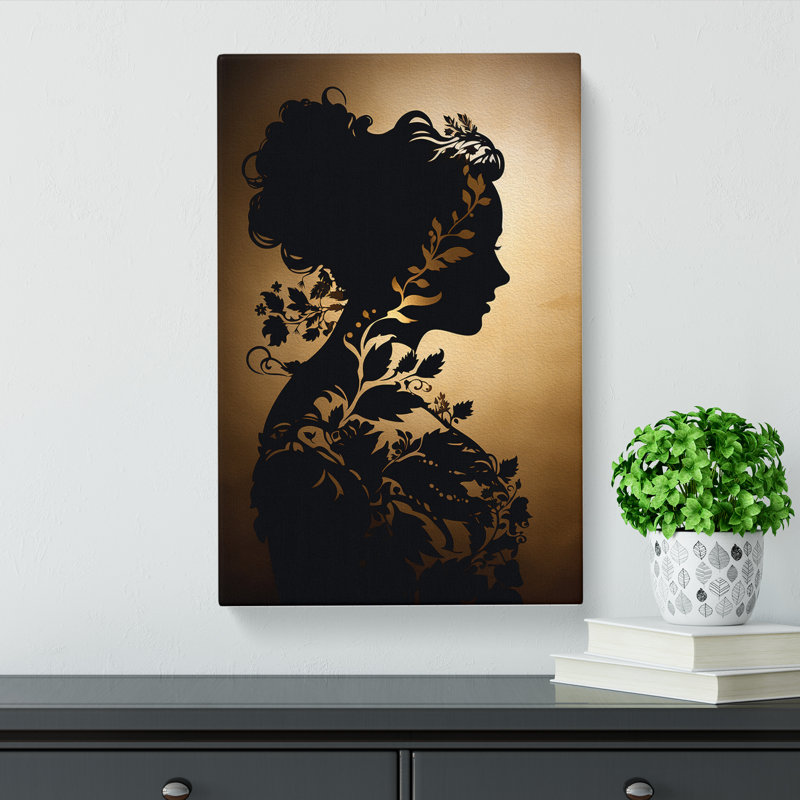 Woman Baroque - Wrapped Canvas Print, 50cm H x 35cm W x 3cm D