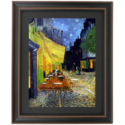 «Cafe Terrace at Night» par Vincent van Gogh | Reproduction encadrée