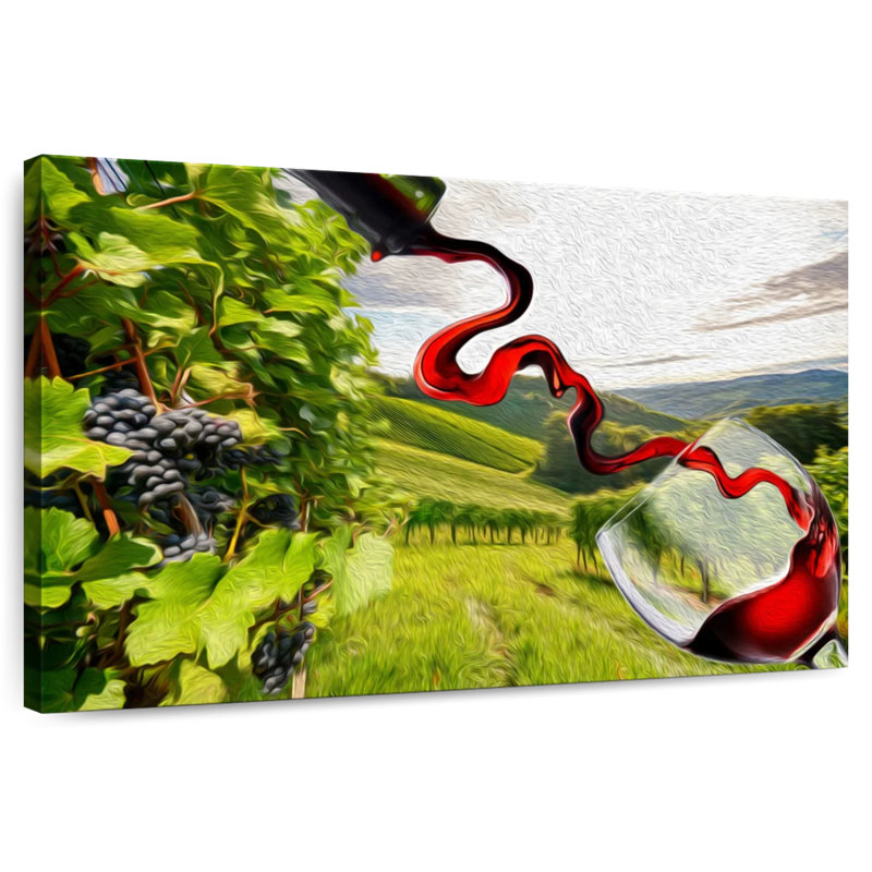 Vin rouge Yarlin de Sonoma, H 30 po x l 45 po