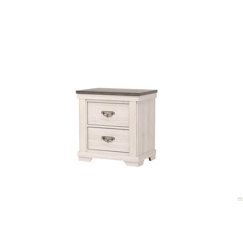 Table de chevet 2 tiroirs 1Pc