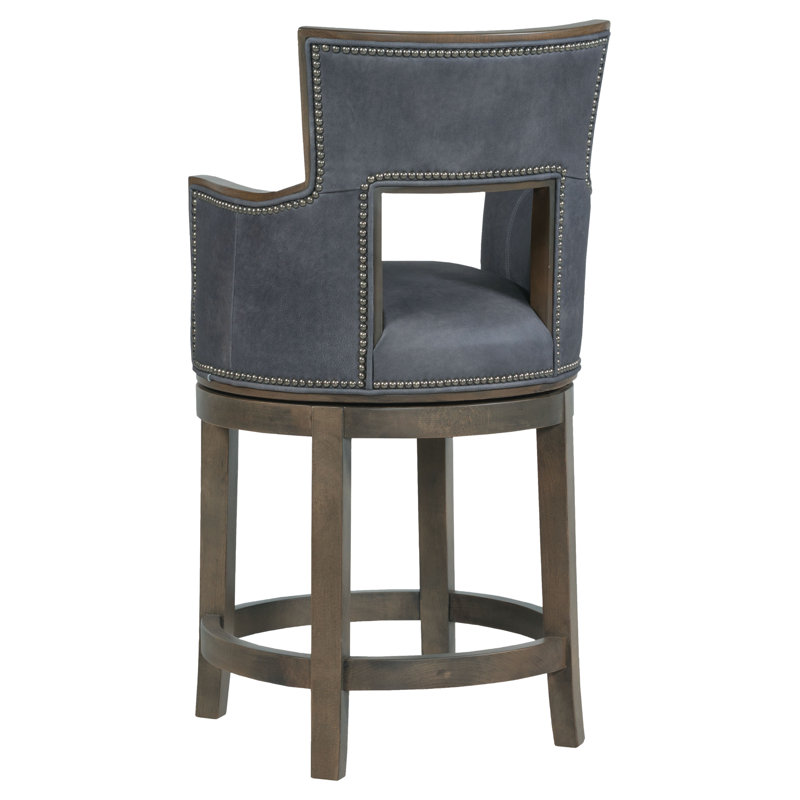 Tabouret pivotant Sidecar, Tabouret de comptoir (siège d'une hauteur de 26 p, Amande chamois, 3711 Oyster