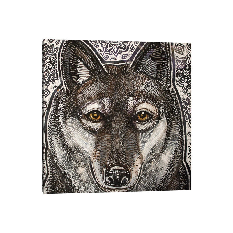 Winter Wolf 1 Piece Wrapped Canvas Wall Art, 30.48 cm H x 30.48 cm W