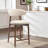 25'' Upholstered Counter Stool with Curved Back and Solid Wood Base-1871850559-1871850556