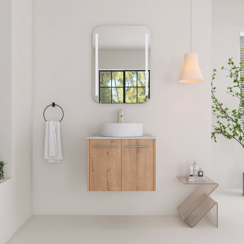 Alviva 23.64'' Single Bathroom Vanity with Ceramic Top