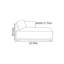 Chaise longue décontractée en cuir minimaliste-133699558