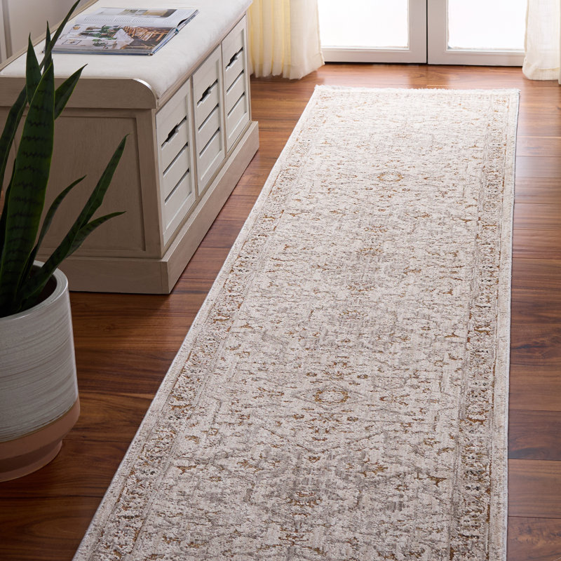 Tapis oriental Garnet, Tapis de couloir 2 pi 2 po x 10 pi