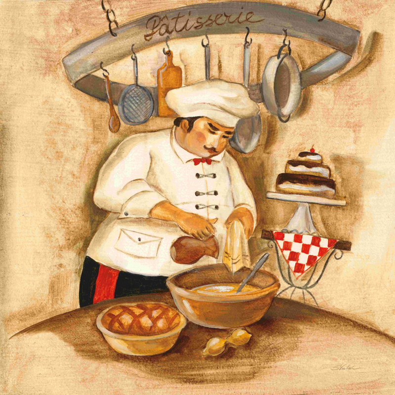 Pâtisserie, Non, Toile tendue, H 12 po x l 12 po