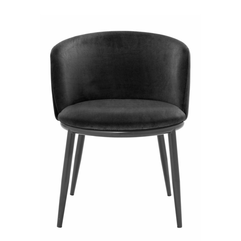 Filmore Upholstered Arm Chair, Black