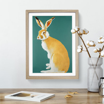 Sitting Hare - Framed Print