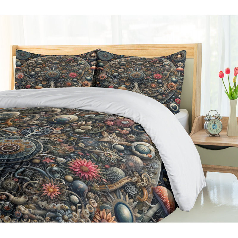 Hippie Duvet Cover, California King Duvet Cover + 2 Standard Shams
