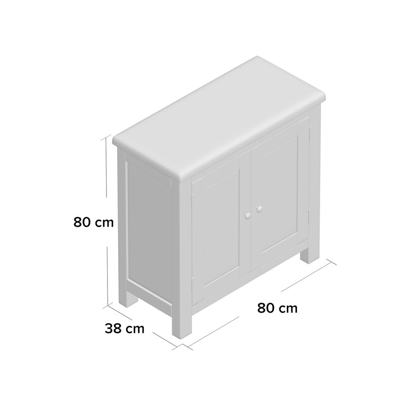 Benjamin 2 -Door 1 -Shelf Storage Cabinet