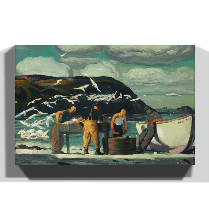 George Bellows - Wrapped Canvas Painting, 70cm H x 100cm W