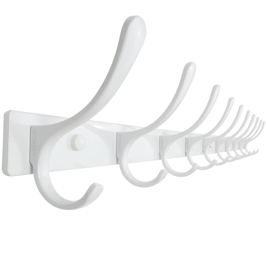 Stainless Steel Wall Mounted Required 10 - Hook Wall Mounted Coat Rack