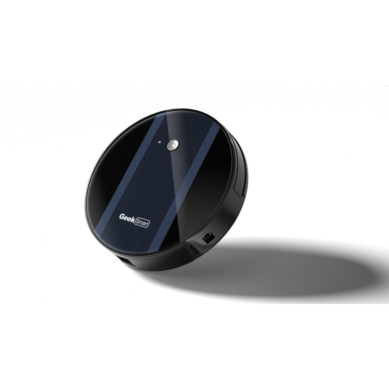 Geek Smart Robot Vacuum Cleaner G6, Ultra-Thin, 1800Pa Strong Suction, Automatic Self-Charging, Wi-Fi Connectivity, App Control, Custom Cleaning, 100mins Run Time