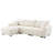 110" Modular Sectional Sofa, L Shape With Extra-Large Seat, Pull-Line Design, Movable Ottoman, High Density Foam, Free Combination, Sturdy Metal&Wood Frame, Boucle Fabric-2028311608