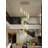 Balazs 12-Light Crystal Column Chandeliers 10ft Long Foyer Pendant Light Dimmable 3000-6000K LED