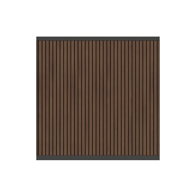 Ensemble de panneau de clôture vertical de style européen en bois d'ébène indien de 6 pi x 6 pi Easy Easy, Ipe brésilien