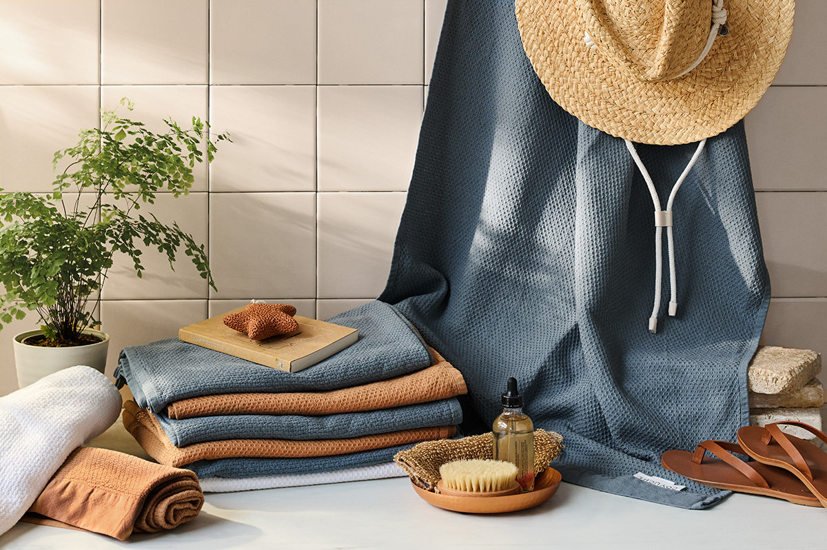 Adriatic Organic Cotton Bath Sheet, River, Bath Sheet