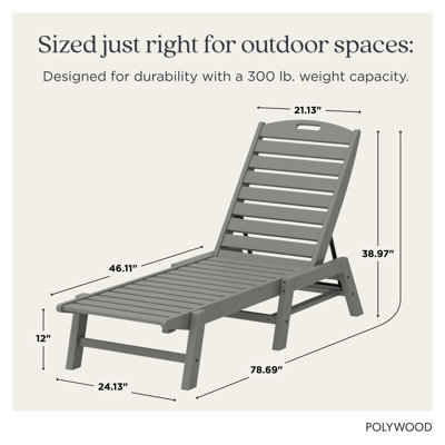 POLYWOOD Nautical Chaise