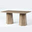 Bureau de direction rectangulaire de 159 cm avec piètement trapézoïdal, table de travail en bois pour bureau à domicile
